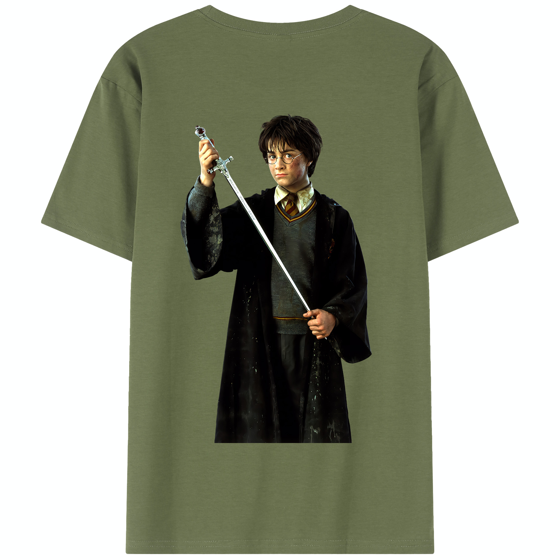 （画像用） Harry Potter ハリー・ポッターシリーズ 綿100％半袖Tシャツ（背面プリント）